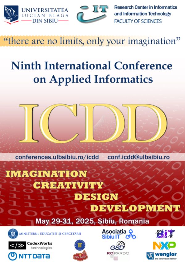 International Conference on Applied Informatics (ICDD2025), Sibiu, Romania