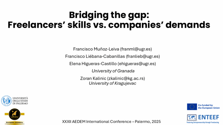 Presentation during the AEDEM International Conference held at Università degli Studi di Palermo