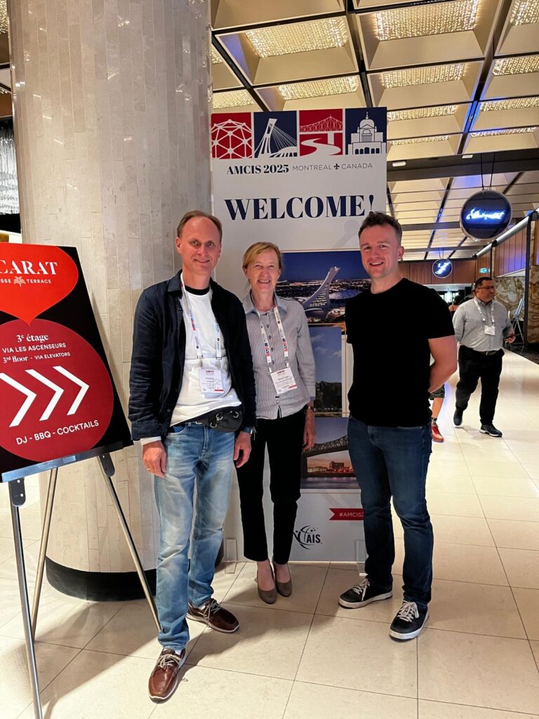 Project team members at AMCIS conference in Montreal