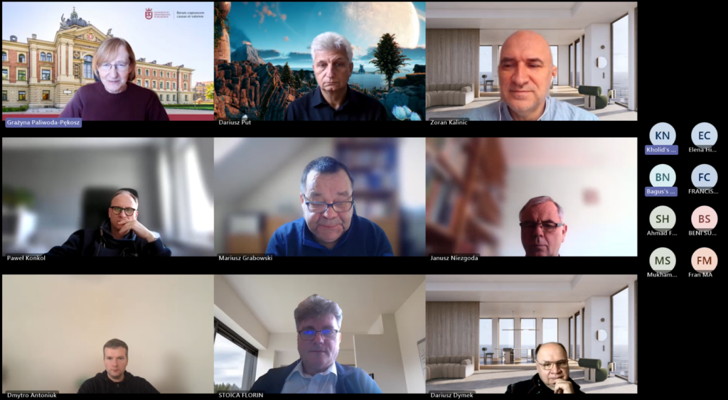 The screenshot of the project meeting participants.