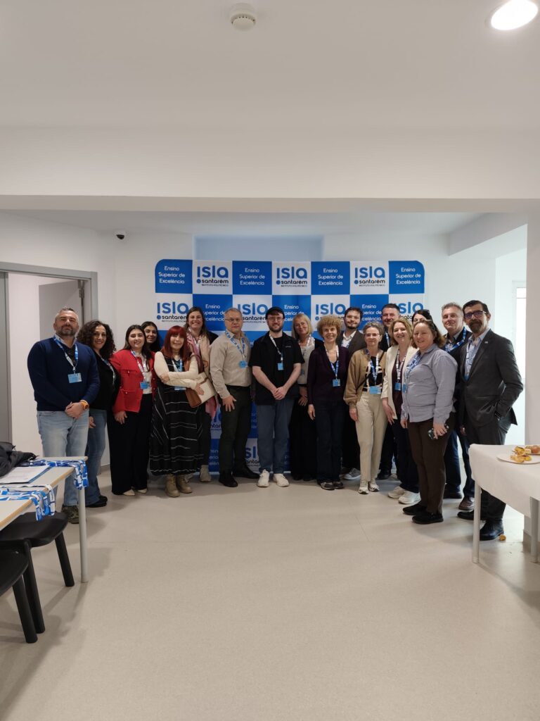 Photo of the participants of the International Staff Week in Santarém, Portugal.