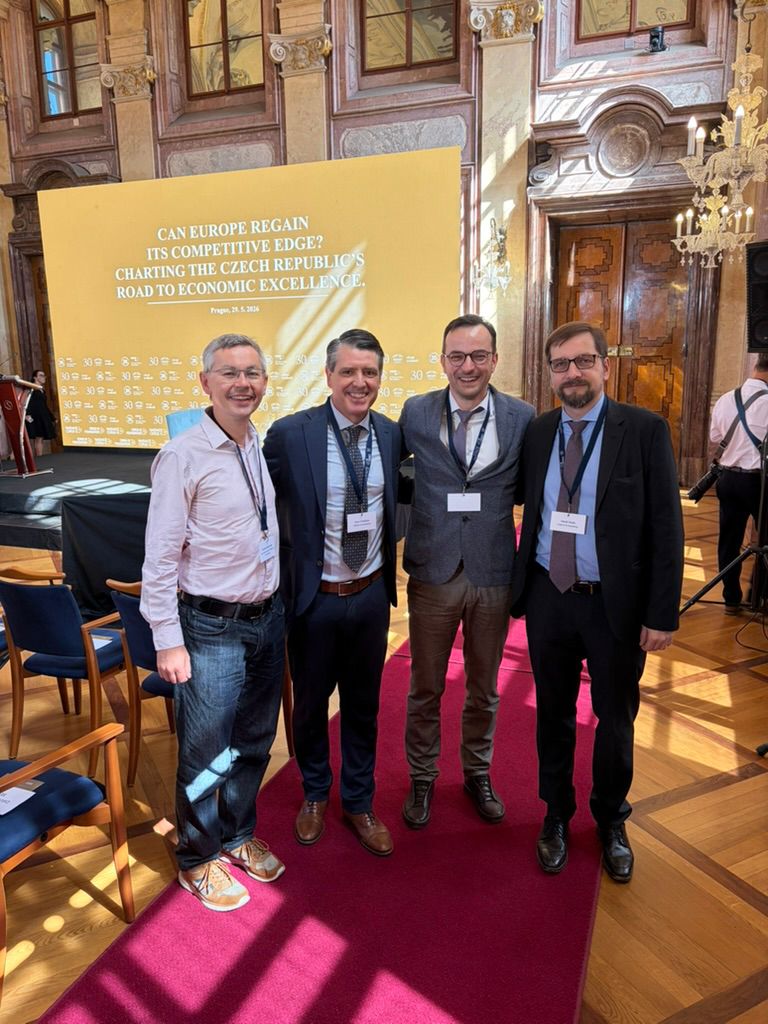 Prof. Vladan Ivanovic with 35th Anniversary Celebration of CERGE-EI participants.