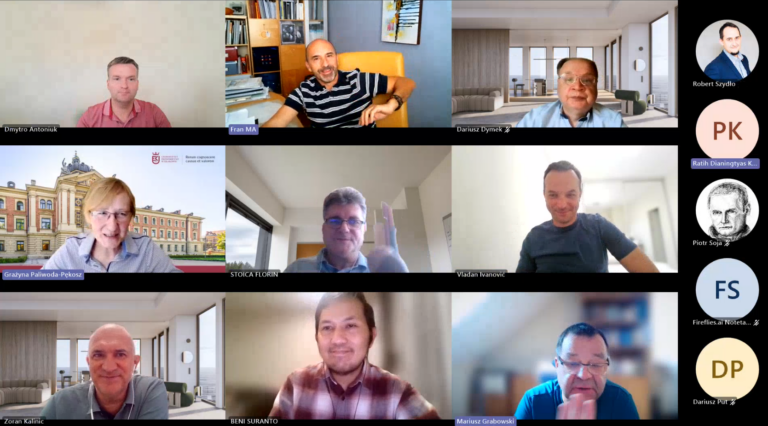 Screenshot of the project meeting participants.